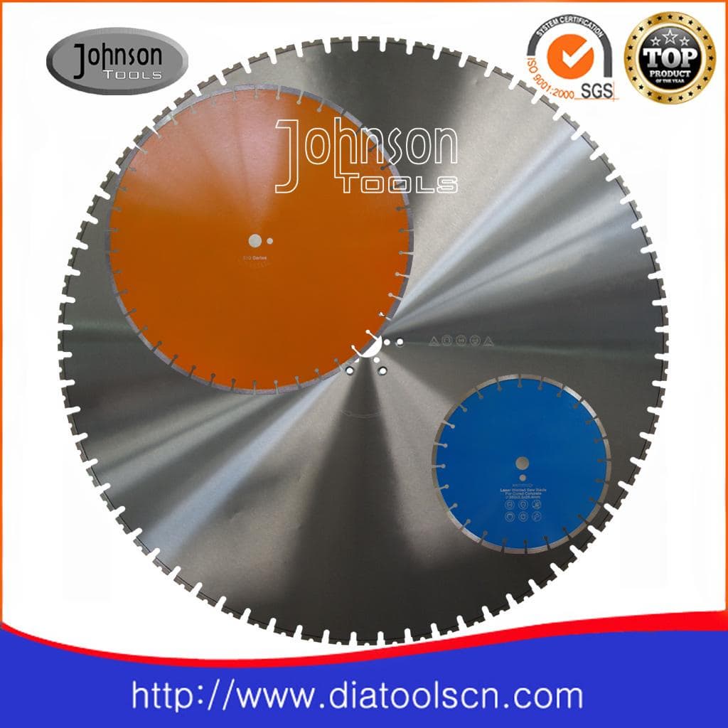 Laser welded saw blade for concrete cutting